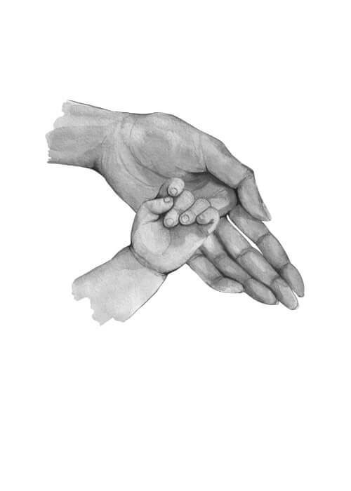 Poster - Mamma & 1 mindre barn